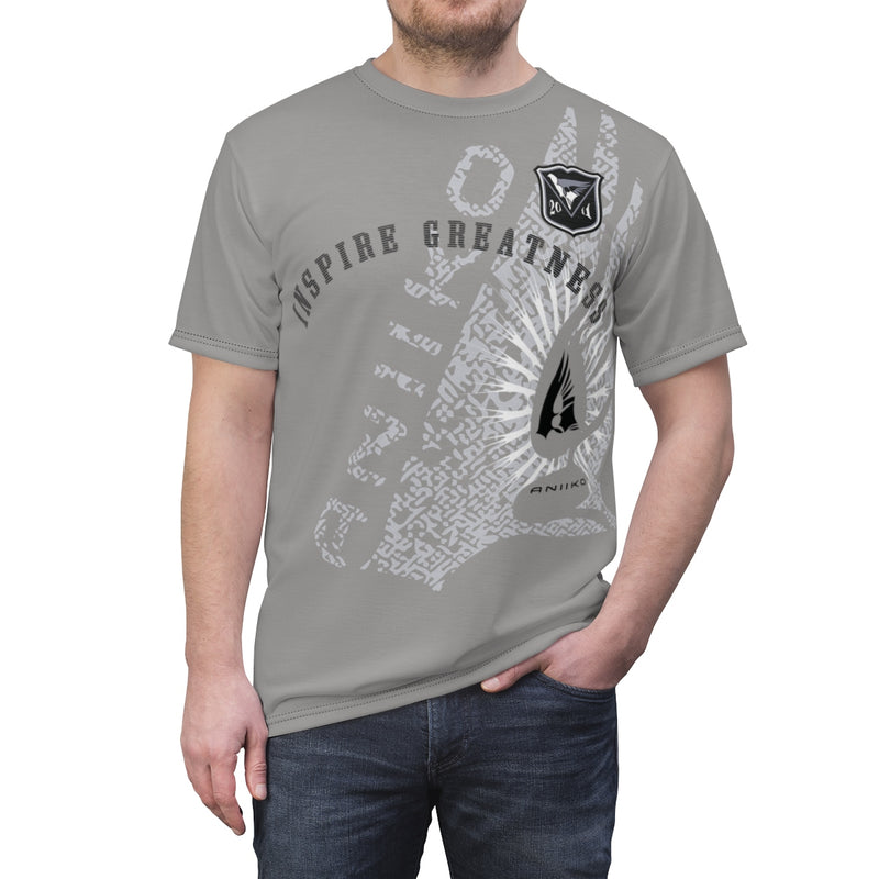 Jumbo Print-Gray Inspire Tee